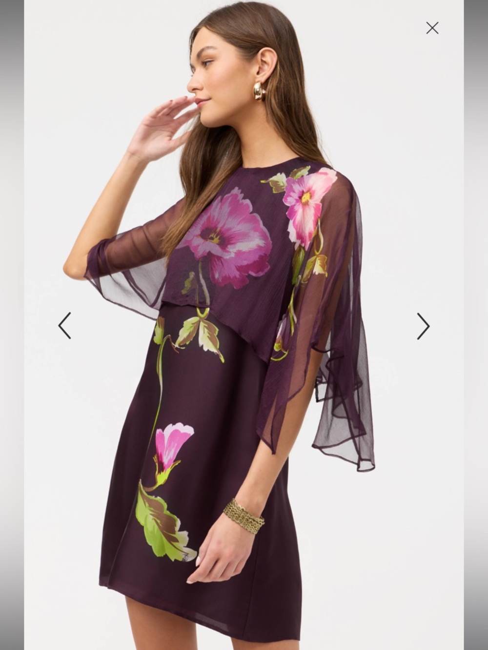 Johnny Was Rey Cape Mini Dress - Picture 2 of 10